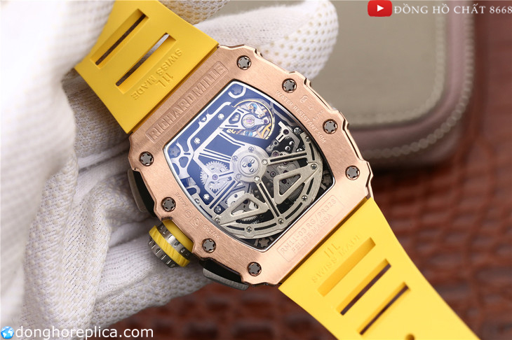 Chiếc đồng hồ Richard Mille RM 025 Rose Gold Skeleton được trang bị bộ máy Thụy Sỹ cao cấp