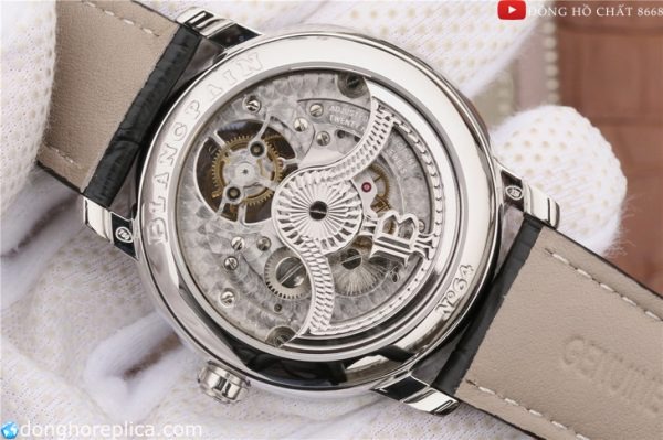 ● Tạo nên giá trị cho một chiếc đồng hồ Blancpain Tourbillon Replica 1:1 phải kể đến bộ máy tạo nên năng lượng bên trong của chiếc đồng hồ đó