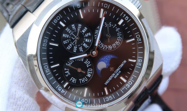 Khung vành Benzel, mặt dial, case back của Vacheron Constantin Overseas Ultra Thin Replica