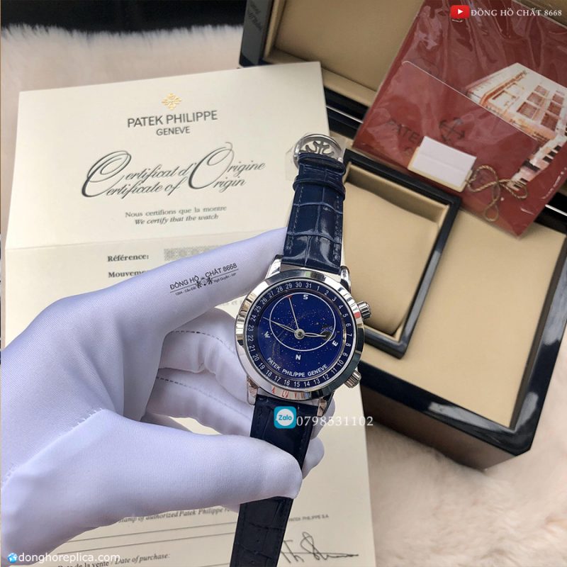 Đồng hồ nam Patek Philippe dải ngân hà Geneve 6102P-001 đẳng cấp 15 Mặt số đồng hồ Patek Philippe dải ngân hà như một bầu trời đêm đầy sao
