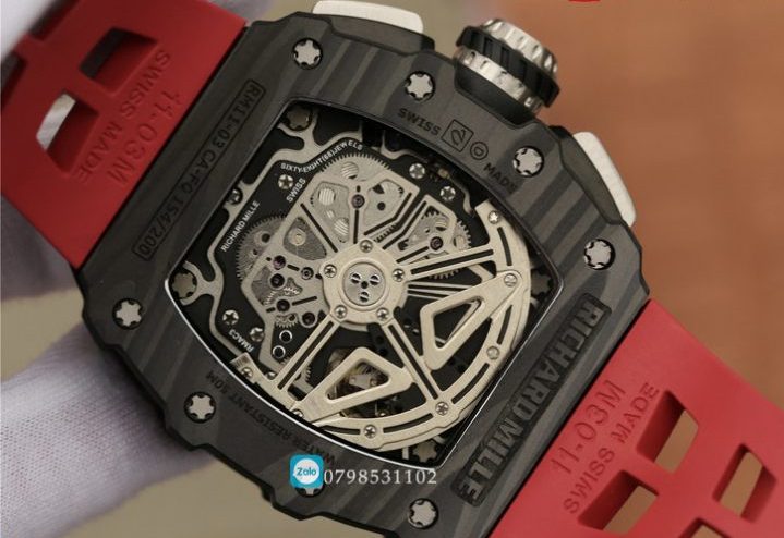 Chiếc đồng hồ Richard Mille Red Demon Super Fake siêu cấp 1:1 được trang bị bộ máy Thụy Sỹ cao cấp