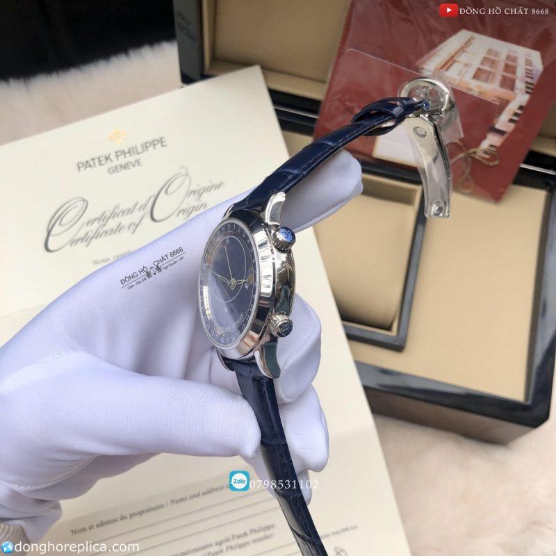 Đồng hồ nam Patek Philippe dải ngân hà Geneve 6102P-001 đẳng cấp 16 Đồng hồ Patek Philippe dải ngân hà được trang bị toàn bộ chất liệu thép 316L