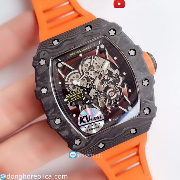 các chi tiết của chiếc Richard Mille Replica đều được làm quá tuyệt vời