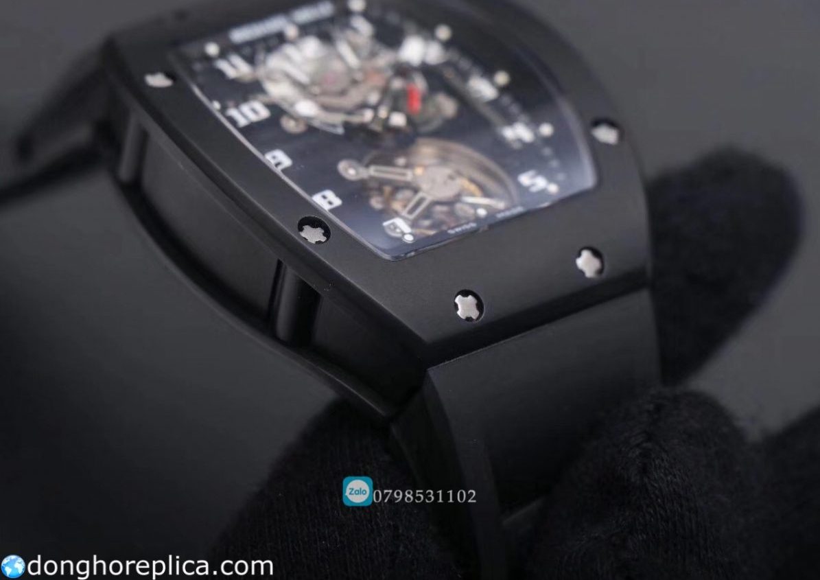 Mặt số đồng hồ RM 001 Richard Mille Tourbillon Replica cao cấp được hoàn thiện sát với bản hãng
