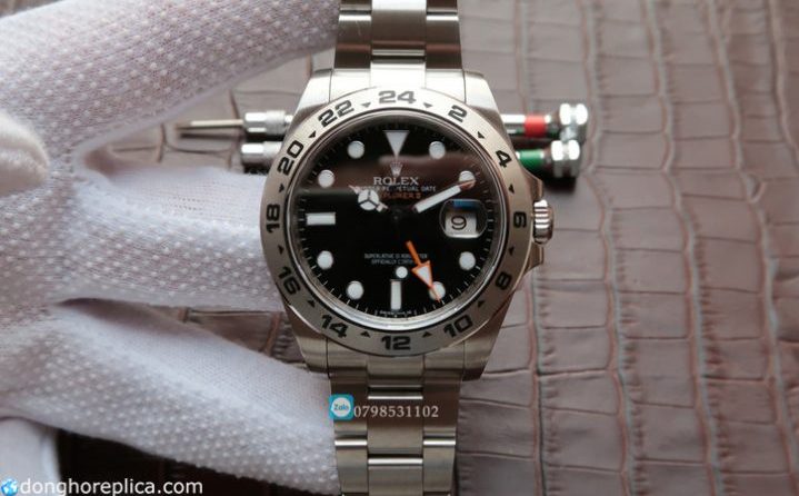 Đồng hồ cơ Rolex Datejust ii black siêu cấp máy Thụy Sỹ - Thiết kế thể thao mạnh mẽ