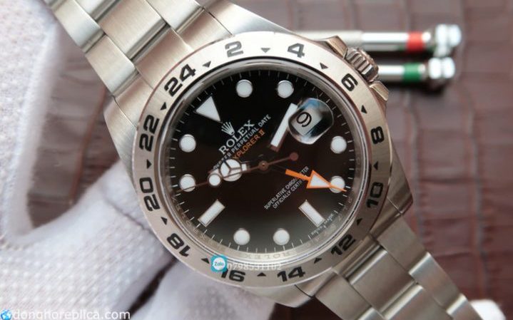 Mặt số của đồng hồ cơ Rolex Datejust ii black siêu cấp máy Thụy Sỹ