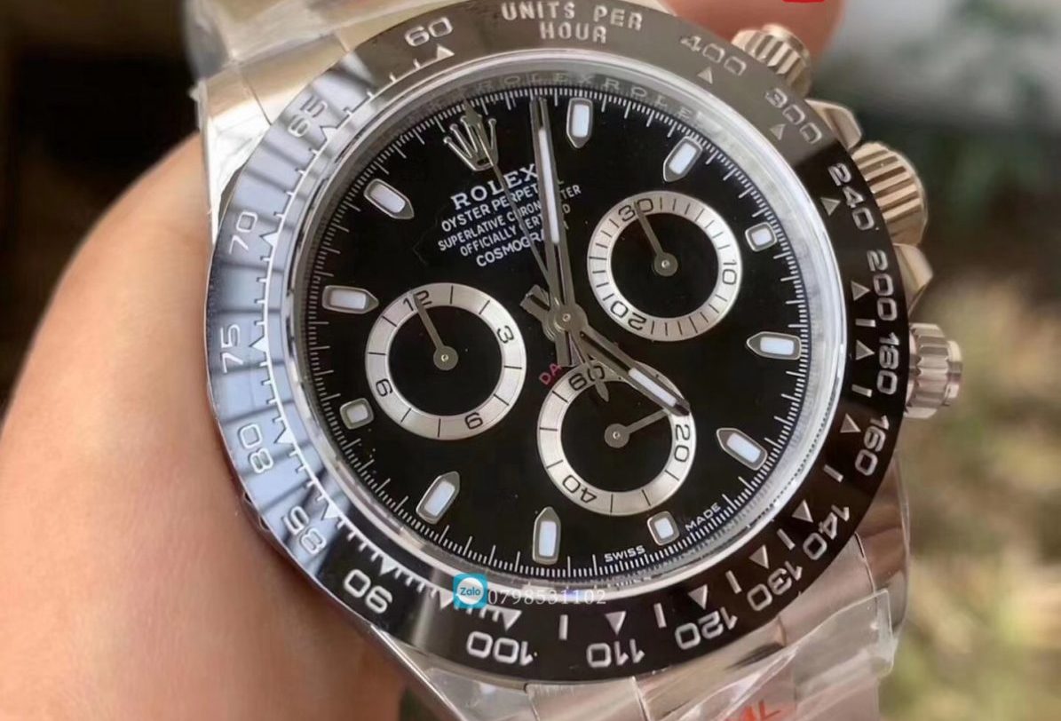 Giới thiệu đồng hồ nam Rolex daytona mặt đen