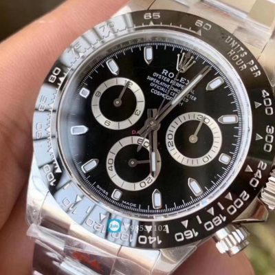 Rolex daytona mặt đen được trang bị nguyên liệu cao cấp sát bản hãng