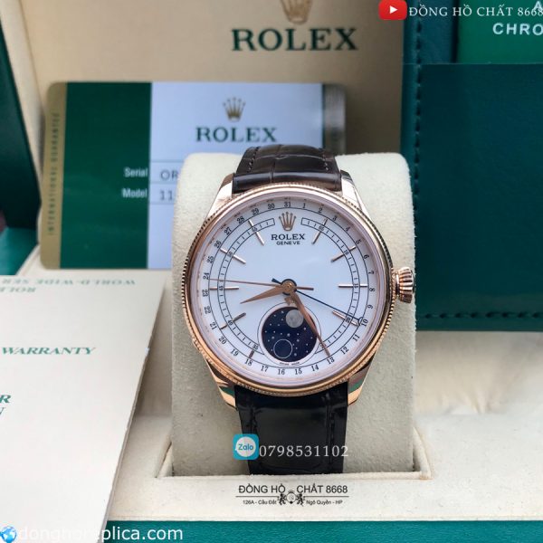 Giới thiệu về mẫu đồng hồ Rolex Cellini Moonphase M50535-0002 39mm