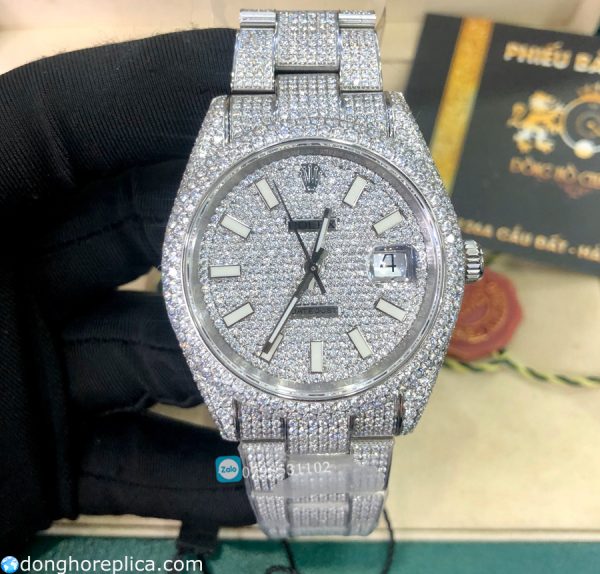 Đánh giá đồng hồ Rolex Datejust diamond mozambique Replica