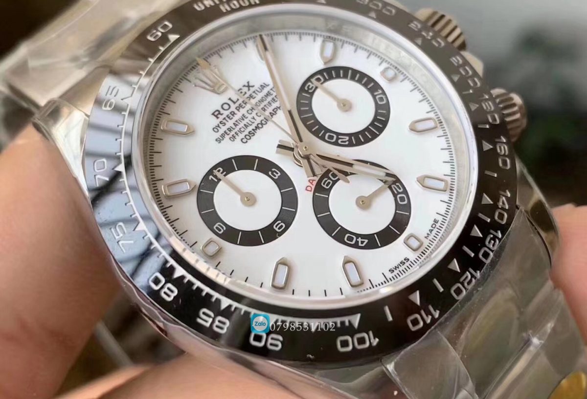 Mặt số đồng hồ Rolex white gold 116520 Replica hoàn thiện rất là tỉ mỉ