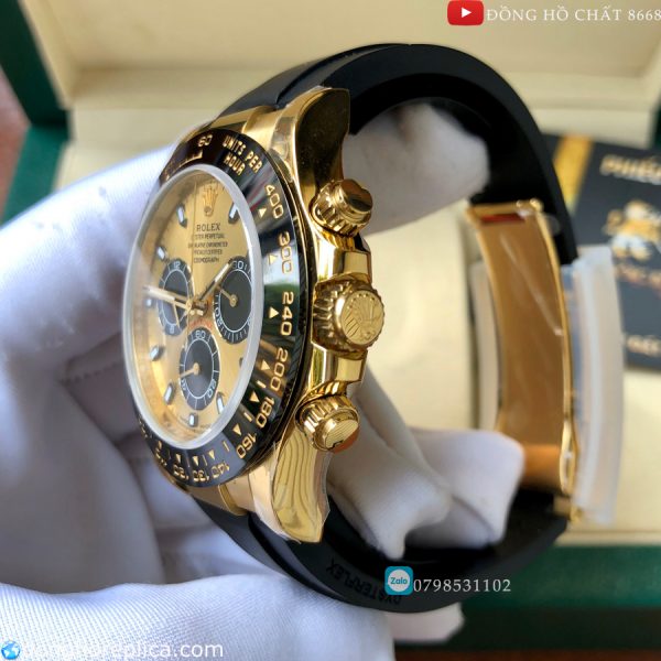 Thiết kế và chất liệu đồng hồ Rolex Yellow Gold Daytona Cosmograph 116518LN-0048 1:1