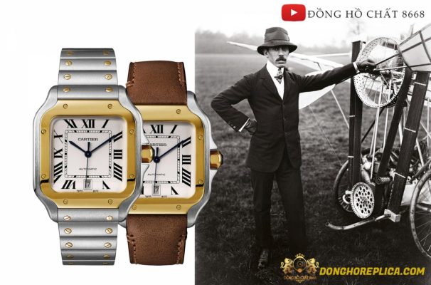 Alberto Santos-Dumont và đồng hồ Cartier Santos Dumont là đồng hồ dành cho phi công đầu tiên