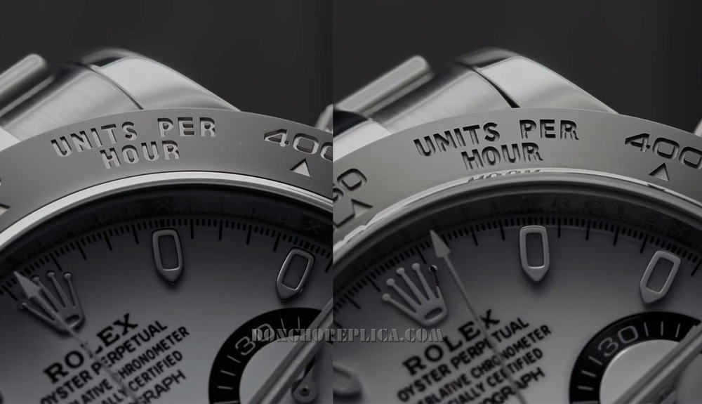Cách nhận biết đồng hồ Rolex chính hãng nhờ vạch phân chia giờ