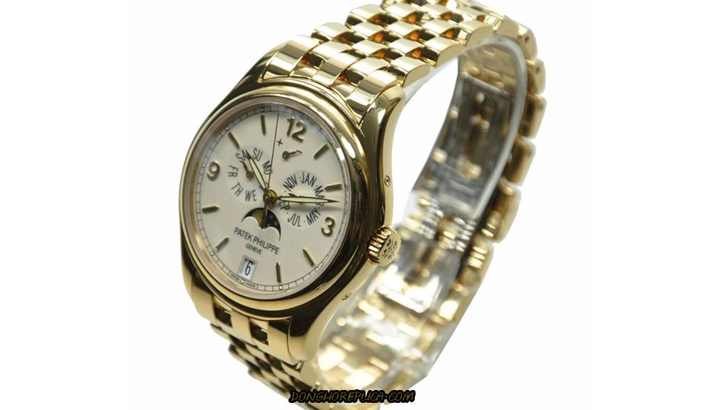 Đồng hồ cơ Patek Philippe Automatic Complications Mechanical Ivory 5146/1j-001 có đường kính mặt 39mm
