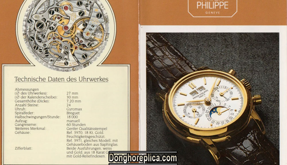 đồng hồ patek philippe geneve cơ lộ máy