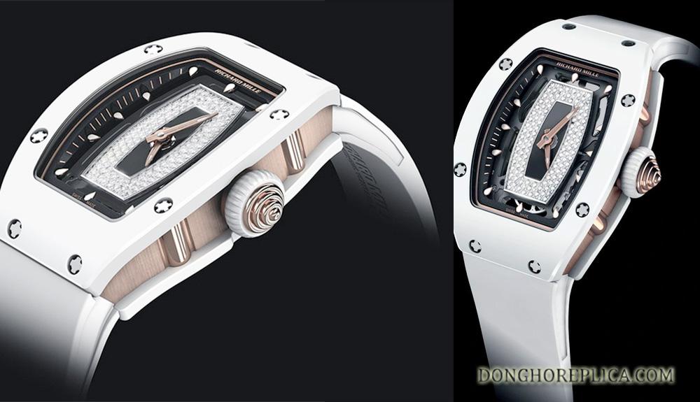 Được sử dụng nhiều trong việc chế tác đồng hồ, hình dạng vỏ Tonneau của RM đã trở thành một diện mạo đặc trưng của thương hiệu