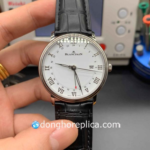 Đồng Hồ Blancpain Villeret GMT Date White Dial 6662-1127-55B