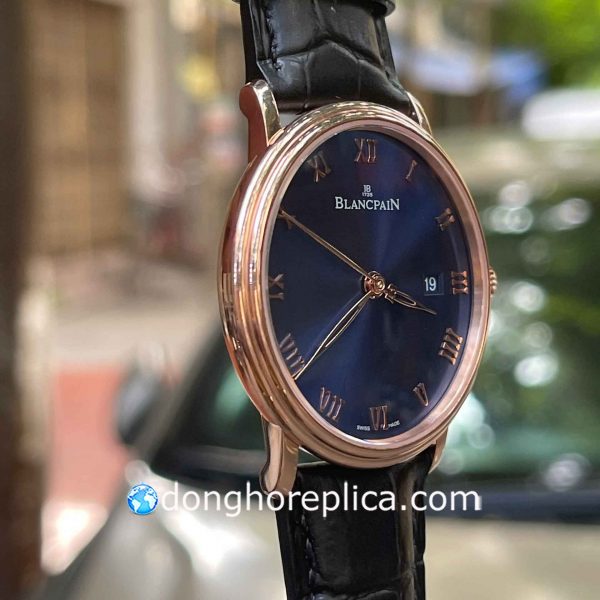 Đồng Hồ Blancpain Villeret Ultraplate 6651-3640-55B Blue Dial Rose Gold