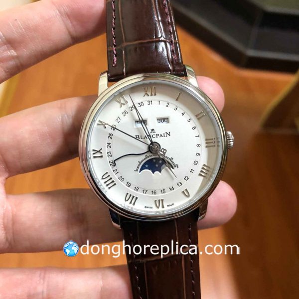 Đồng Hồ Blancpain Villeret Quantième 6654-1127-55B White Dial