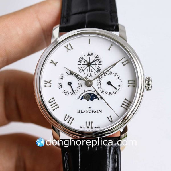 Đồng Hồ Blancpain Villeret Quantieme Perpetuel 6656 White Dial, 42mm