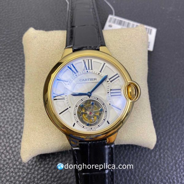 Đồng Hồ Cartier Ballon Bleu 3088 Flying Tourbillon Yellow Gold Replica