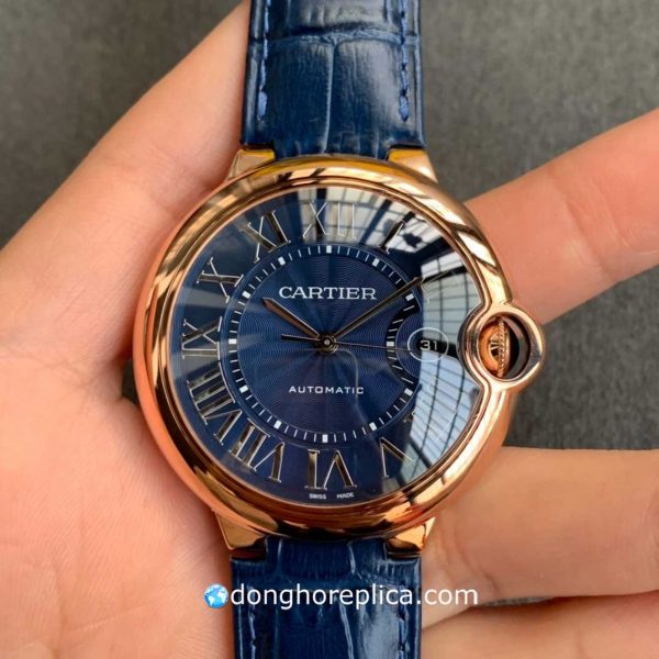 Đồng Hồ Cartier Ballon Bleu WGBB0036 Blue Dial & Rose Gold