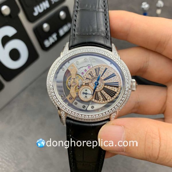 Đồng Hồ Audemars Piguet Millenary Gold Dial & Diamond Replica 1:1