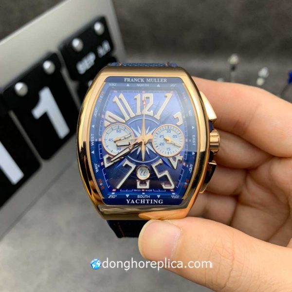 Đồng Hồ Franck Muller Vanguard V45 CC DT 5N Chronograph Blue Dial