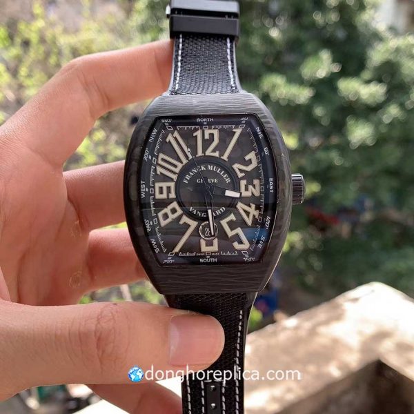 Đồng Hồ Franck Muller Vanguard V 45 SC DT Carbon NR Black Dial