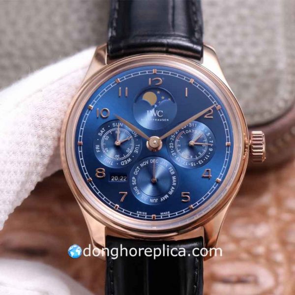 Đồng Hồ IWC IW5032-02 Schaffhausen Portugieser Rose Gold Blue Dial