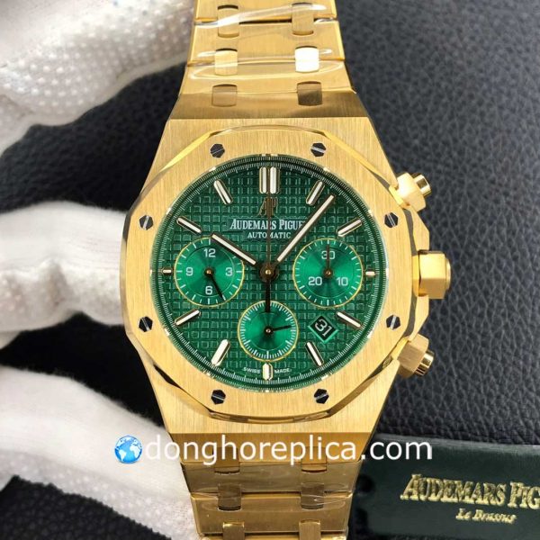 Đồng Hồ Audemars Piguet Green Dial Gold 26331BA.OO.1220BA.02