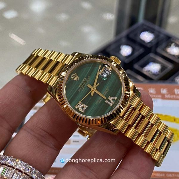 Đánh giá chi tiết mẫu đồng hồ Rolex DateJust 31mm 278278MLRDP Green Dial Replica 1:1