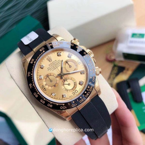 đồng hồ Rolex Cosmograph Daytona Bọc Vàng 18K Mặt Vàng Gold