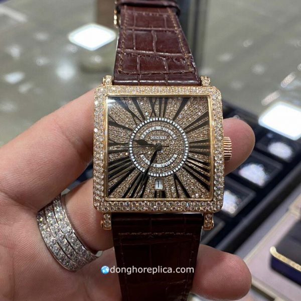 Đồng Hồ Franck Muller Vàng 18K (102gr) Độ 4911 Viên Kim Nam Phi