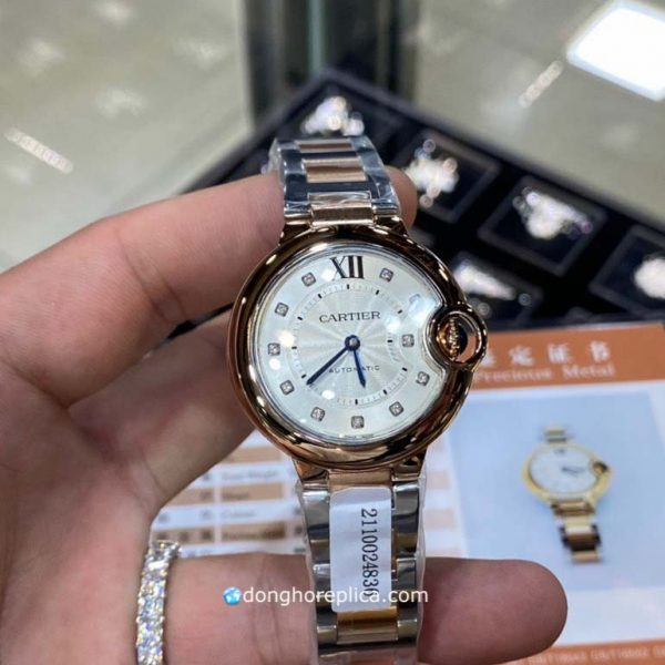 Đồng Hồ Nữ Chế Tác Vàng Nguyên Khối 18K Cartier Ballon Bleu 33mm