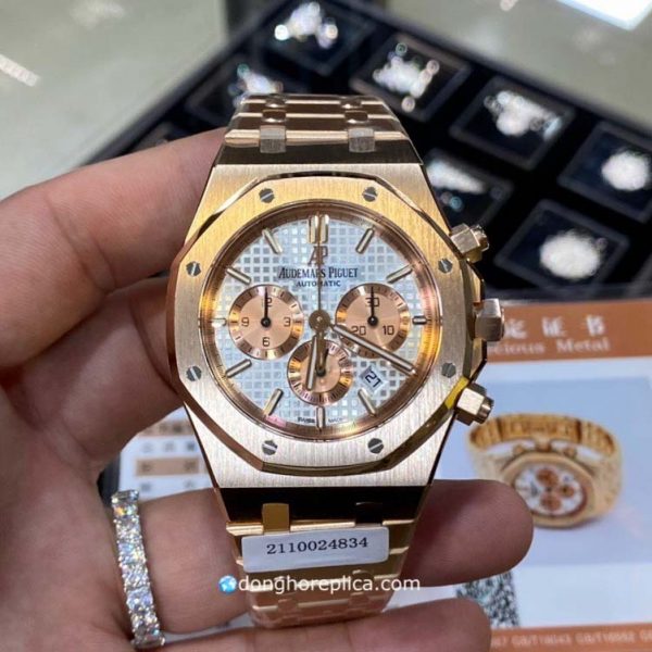 Đồng Hồ Chế Tác Vàng Nguyên Khối Audemars Piguet Chronograph