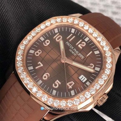 Đồng Hồ Chế Tác Vàng 18K Patek Philippe Aquanaut Độ Kim Cương