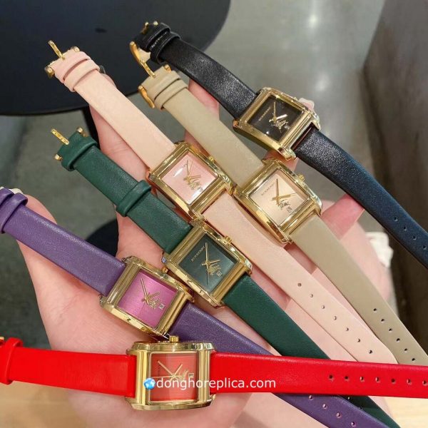 Đồng Hồ Nữ Burberry Mặt Vuông Vàng Gold Super Fake 1:1 Cao Cấp