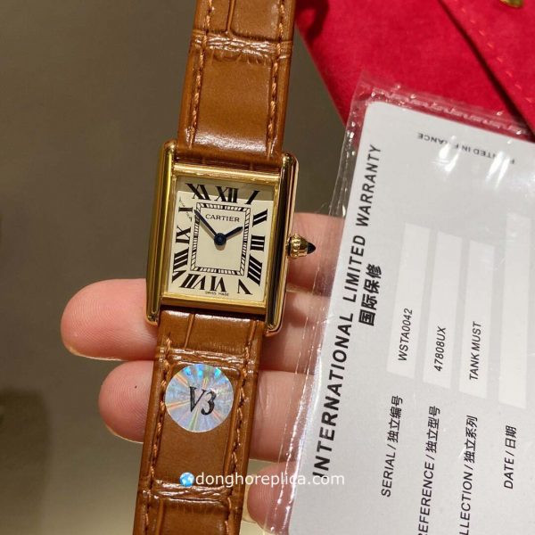 Đồng Hồ Nữ Cartier Tank Louis Small WGTA0010 Super Fake