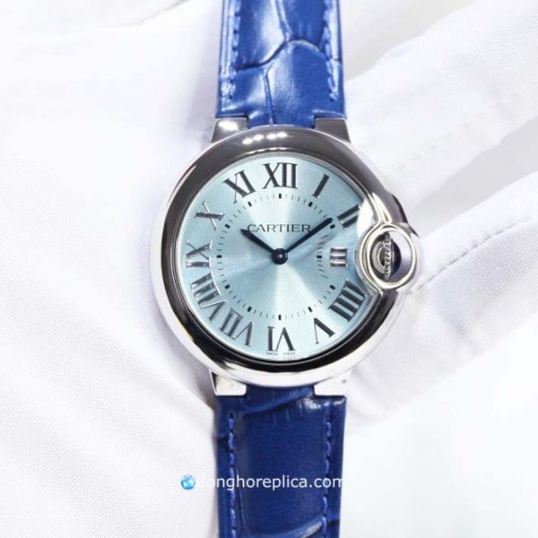 Đồng Hồ Nữ Cartier Ballon Bleu Blue Dial 28mm Super Fake