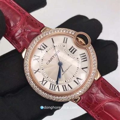 Đồng Hồ Chế Tác Vàng 18K Cartier Ballon Bleu Độ Kim Cương 36mm