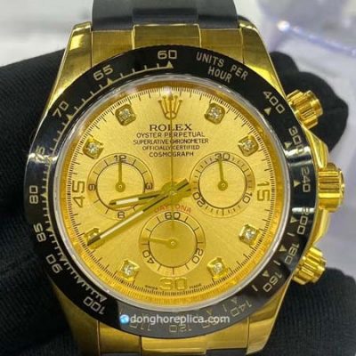 Đồng Hồ Chế Tác Vàng 18K Rolex Cosmograph Daytona Mặt Vàng
