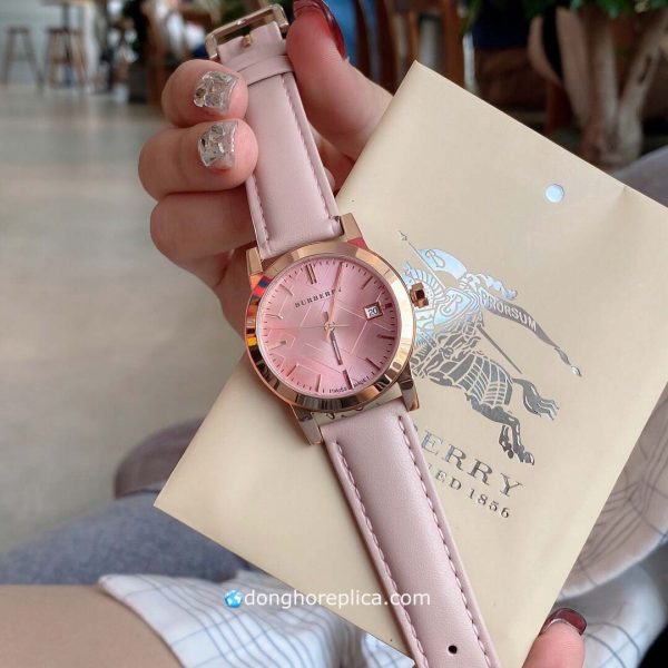 Đồng Hồ Nữ Burberry BU172 Pink Super Fake