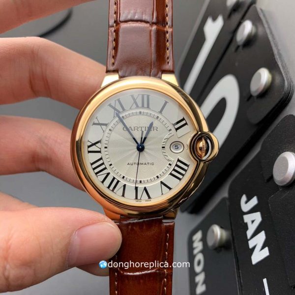 Đồng Hồ Nam Cartier W6900651 Ballon Bleu Rose Gold Super Fake