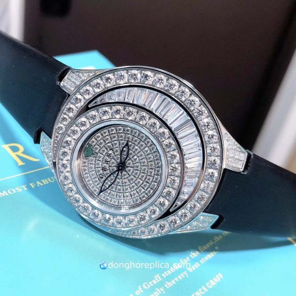 Đồng Hồ Nữ Graff Diamond Baguette VIP Replica 1:1 Máy Quartz Thuỵ Sĩ