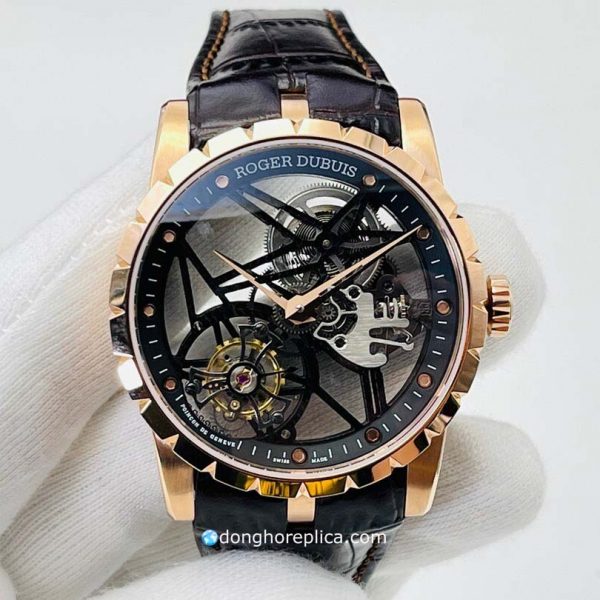 Đồng Hồ Roger Dubuis Excalibur Tourbillon Gold RDDBEX0392 Replica