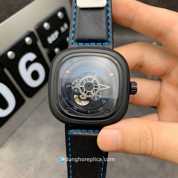 Đồng Hồ Nam SevenFriday P3032/100 Black & Blue Replica 1:1