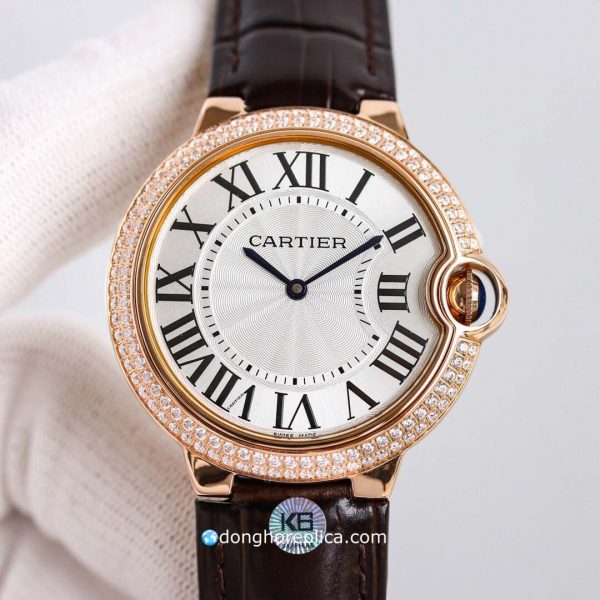 Đồng Hồ Nam Cartier CRWJBB0027 Ballon Bleu Rose Gold Super Fake