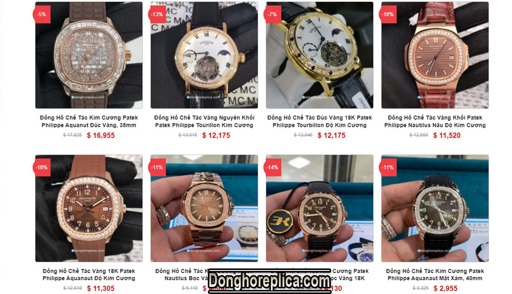Đồng hồ Patek Philippe Replica 1:1 Super Fake siêu cấp hàng đầu VN